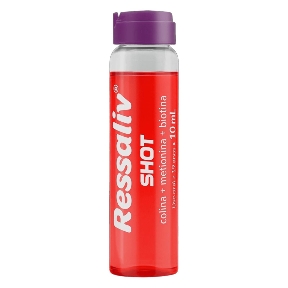 Suplemento Alimentar Ressaliv Shot Solução Sabor Melancia Flaconete 10ml