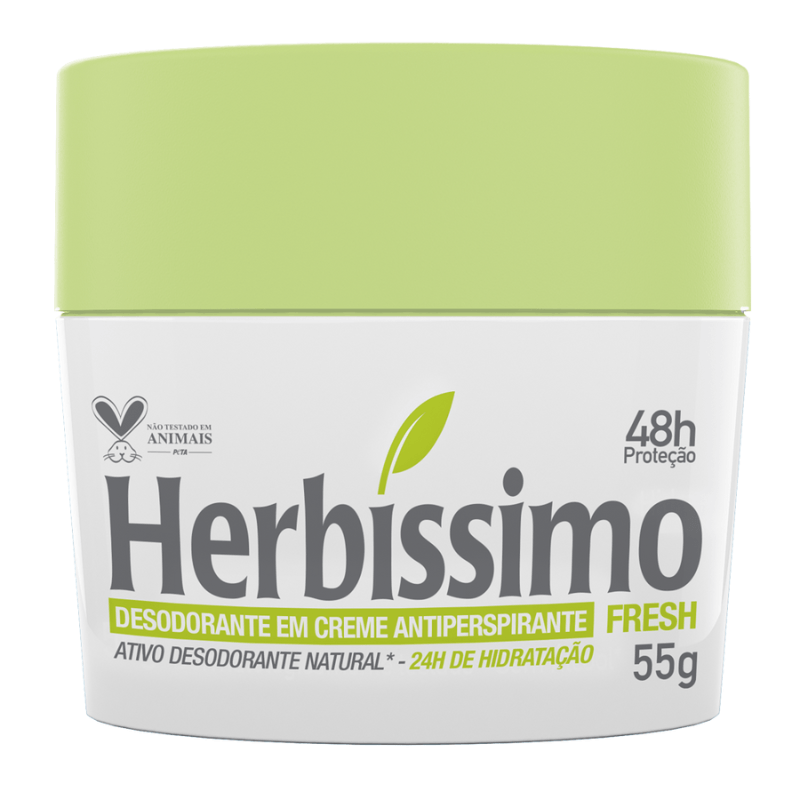 Desodorante Creme Antitranspirante Fresh Herbíssimo 55G