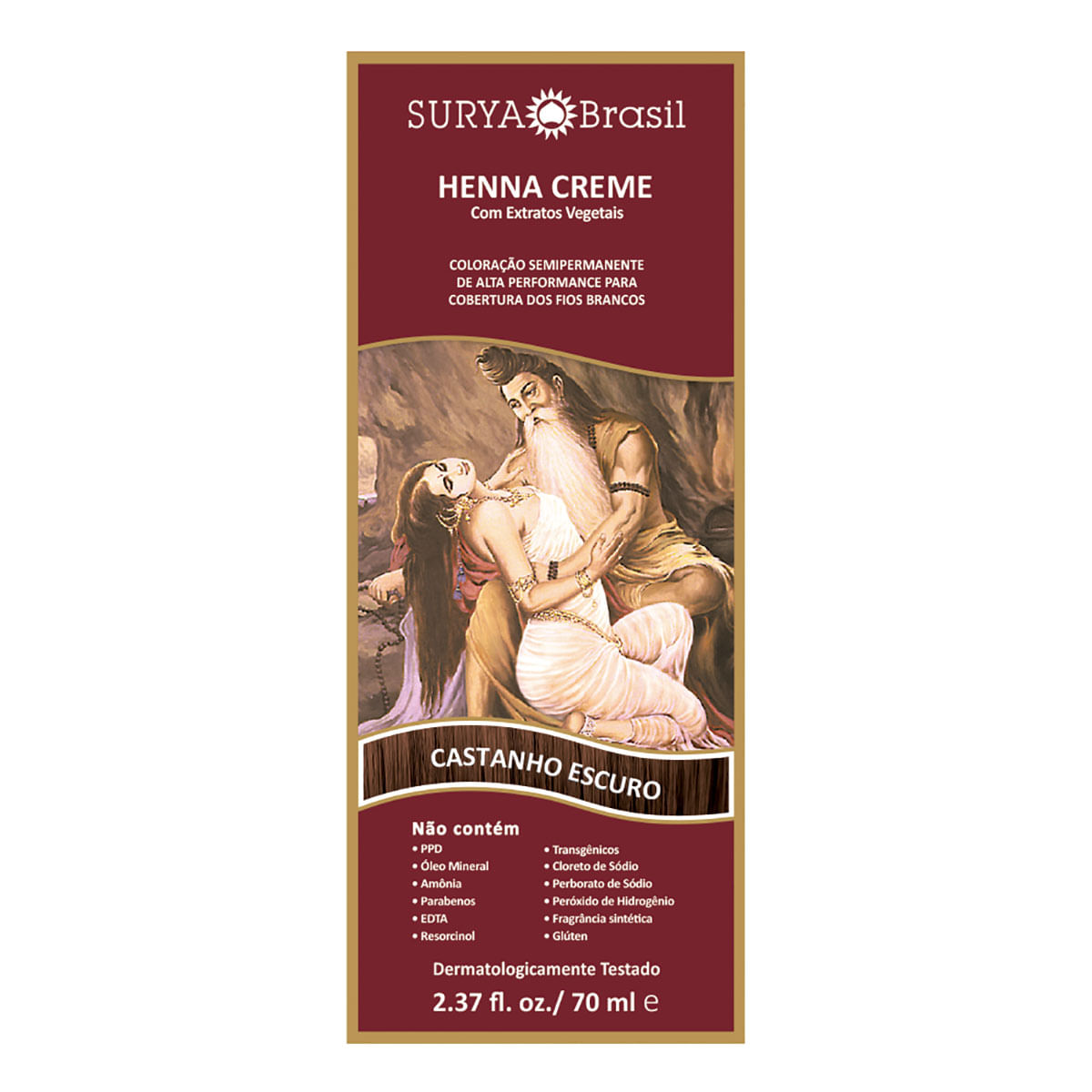 Tintura Henna Surya Castanho Escuro 70ml