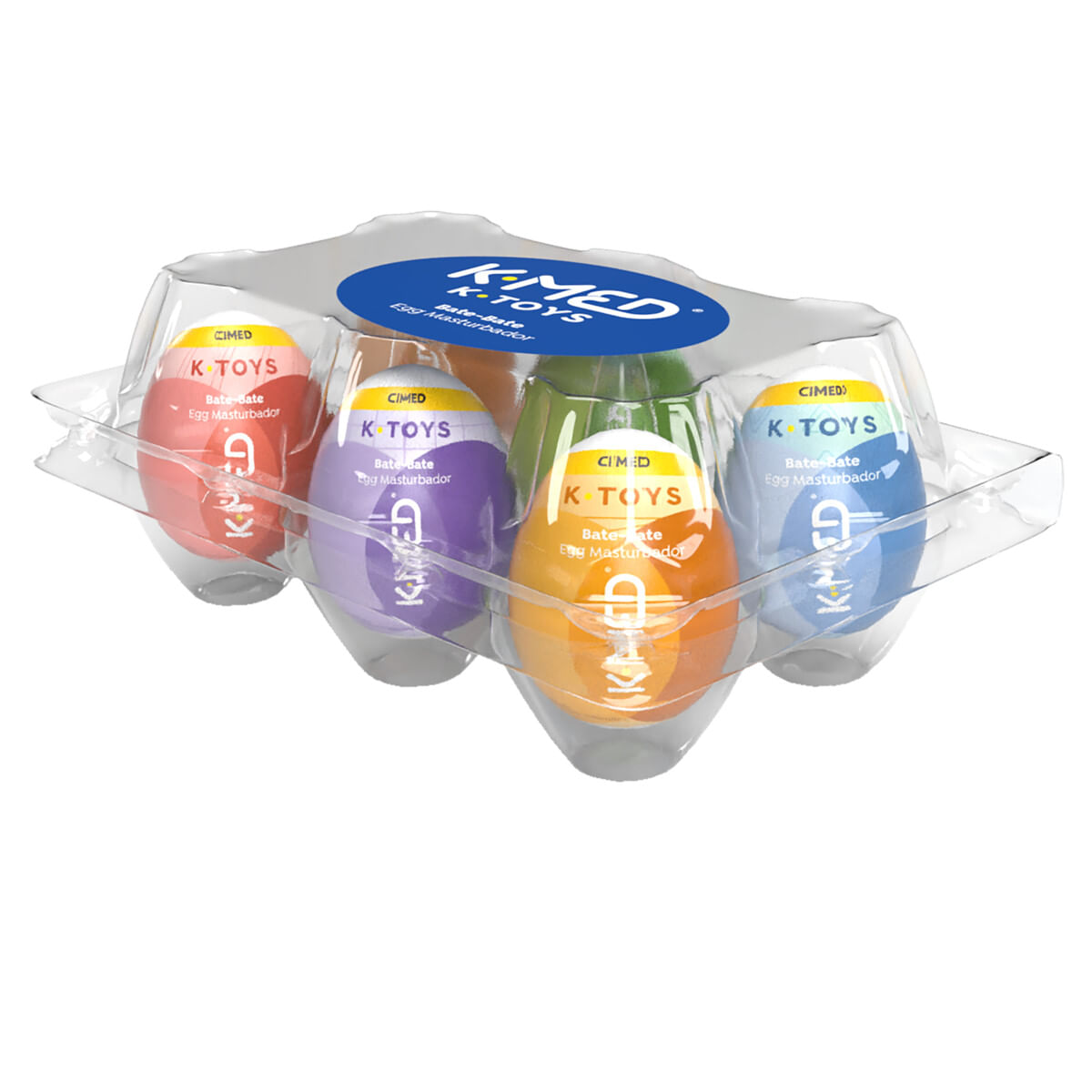 Egg Masturbador K-Med K-Toys Bate-Bate Com 6 Unidades