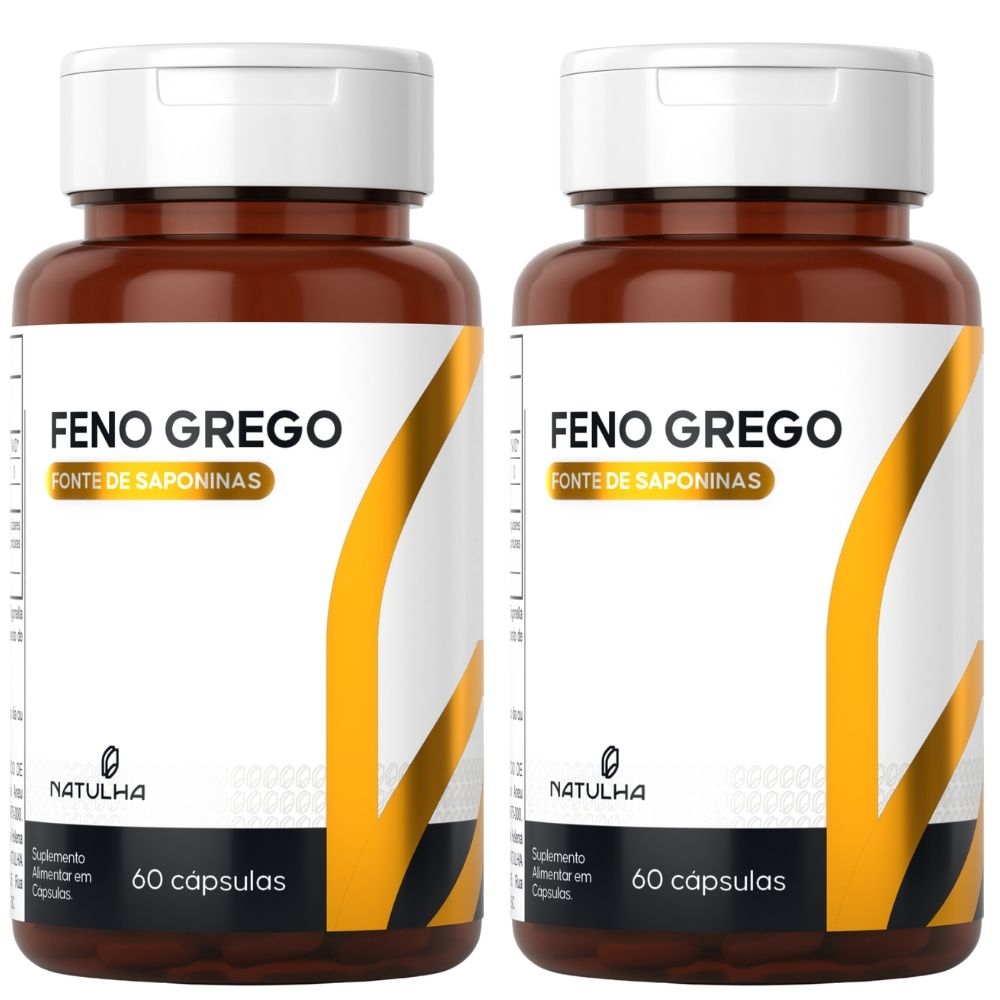 KIT 2X Extrato de Feno Grego 60 cápsulas - Natulha