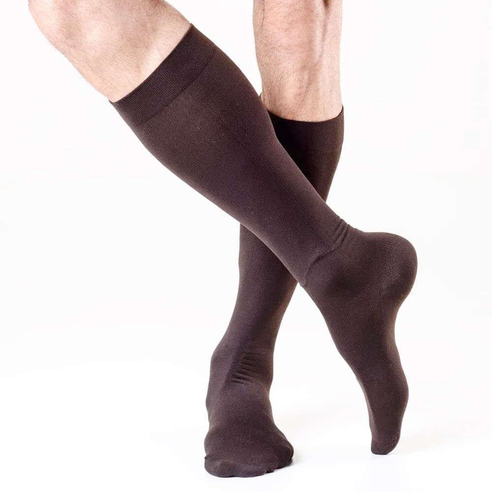 Meia Masculina Elegância Urban - Sigvaris - Marrom - Tam P