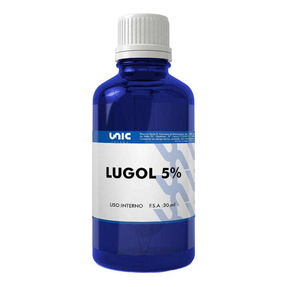 Lugol 5% Iodo inorgânico 30ml