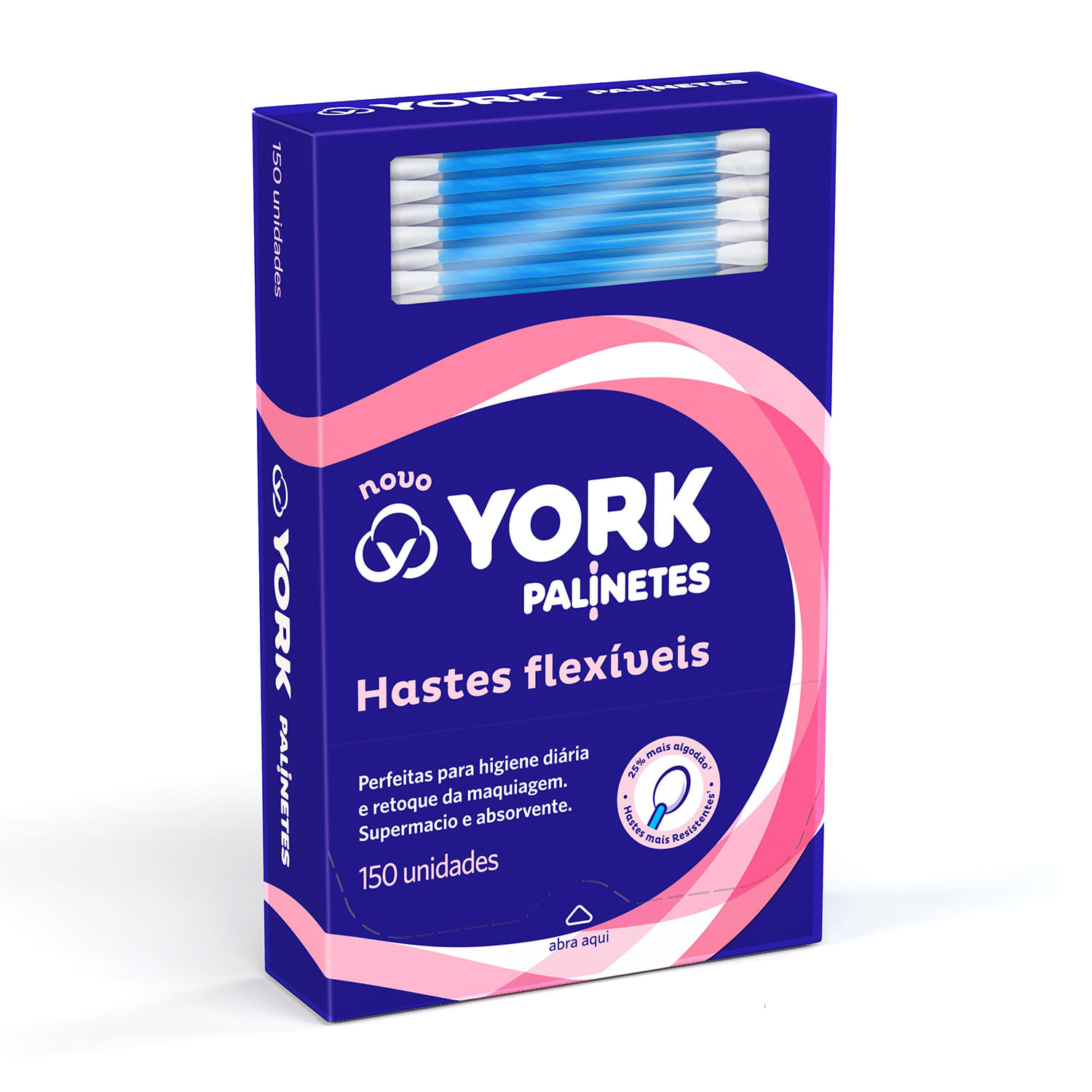 Hastes Flexíveis York Palinete 150 Unidades