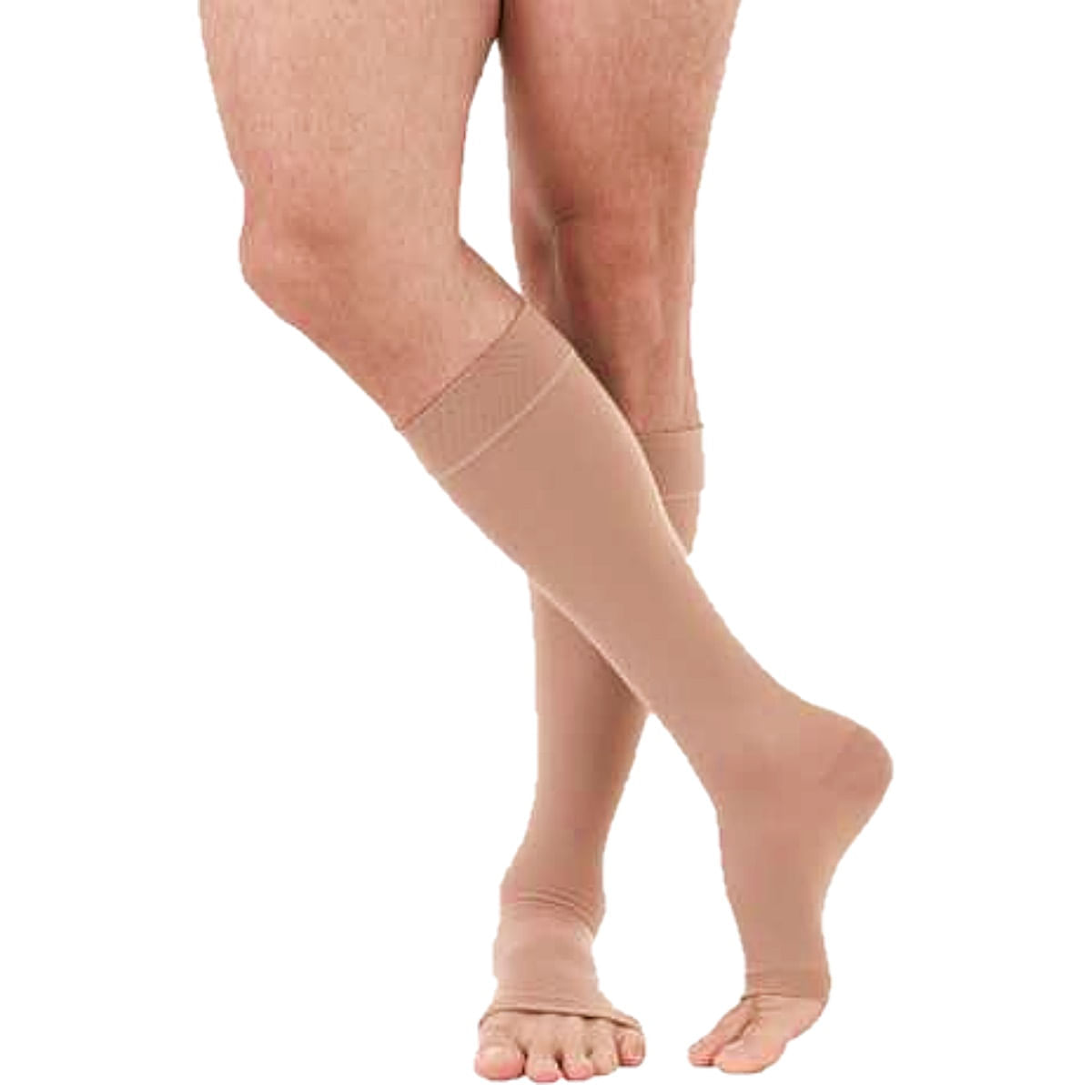 Meia 3/4 Venosan Comfortline 20-30mmHg - Aberta - Bege - Tam M Curta