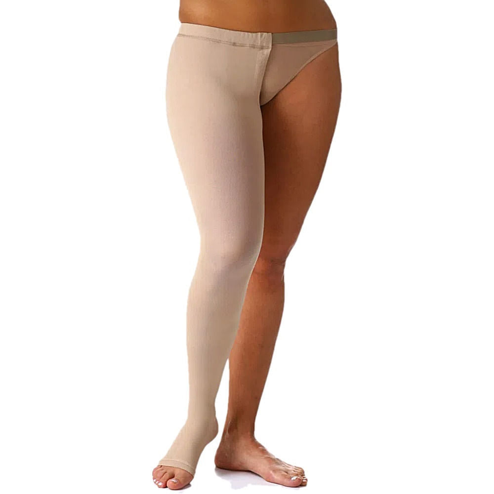 Meia 7/8 Cinta Sigvaris 20-30mmHg Aberta Natural Direito M2