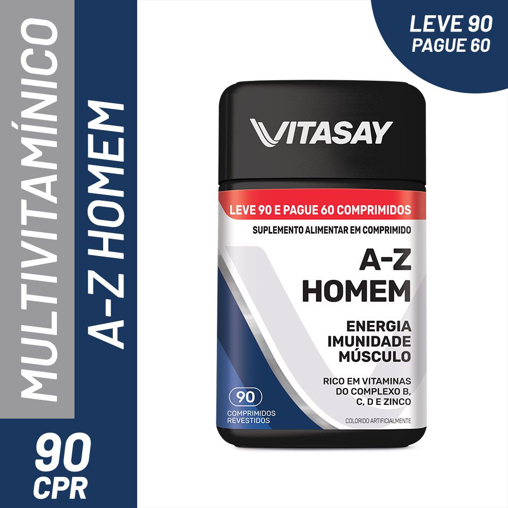 Vitasay A-Z Homem 90 Comprimidos Revestidos