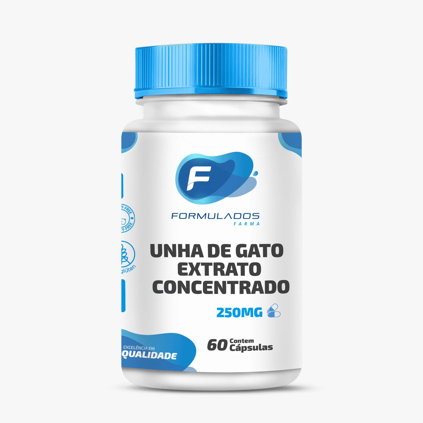 Unha de Gato 250mg - 60 Cápsulas - Formulados Farma