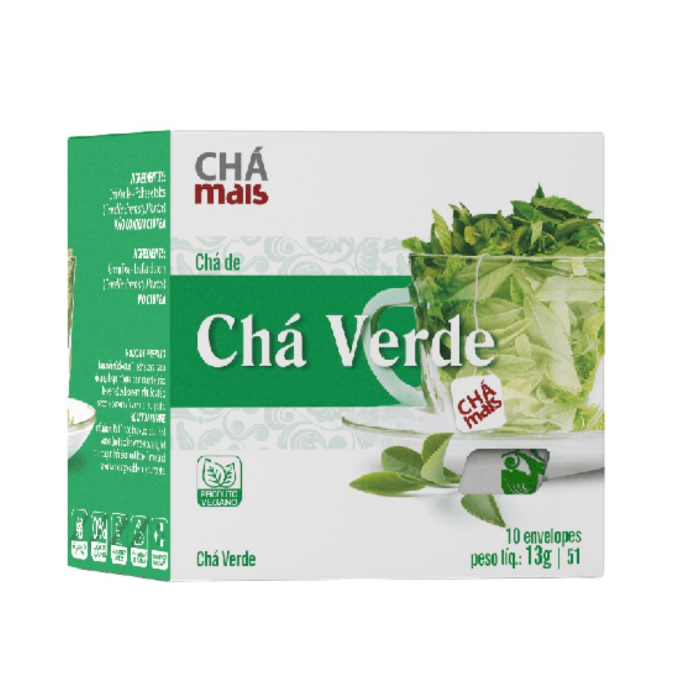 Chá Verde 10 sachês - Chá mais