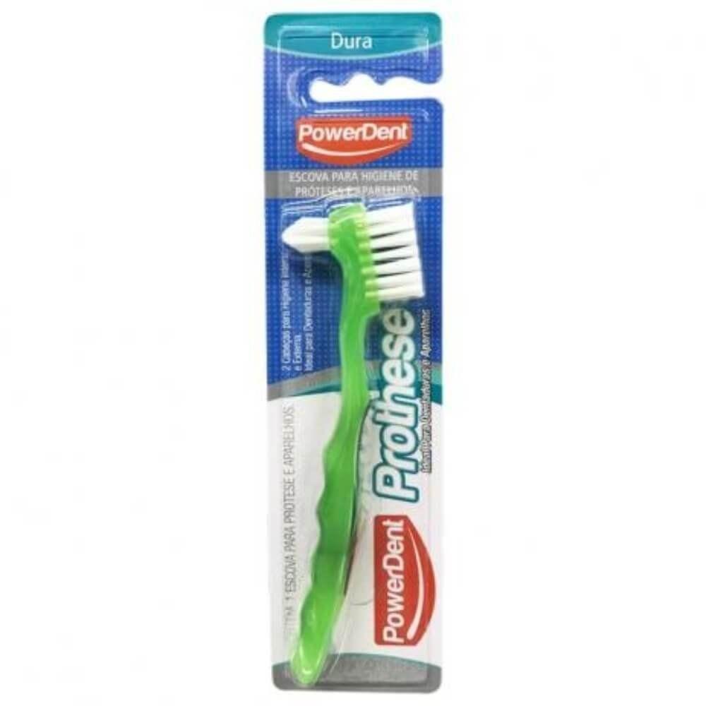 Escova Dental Duas Cabeças Dura Próteses Power Dent R1473