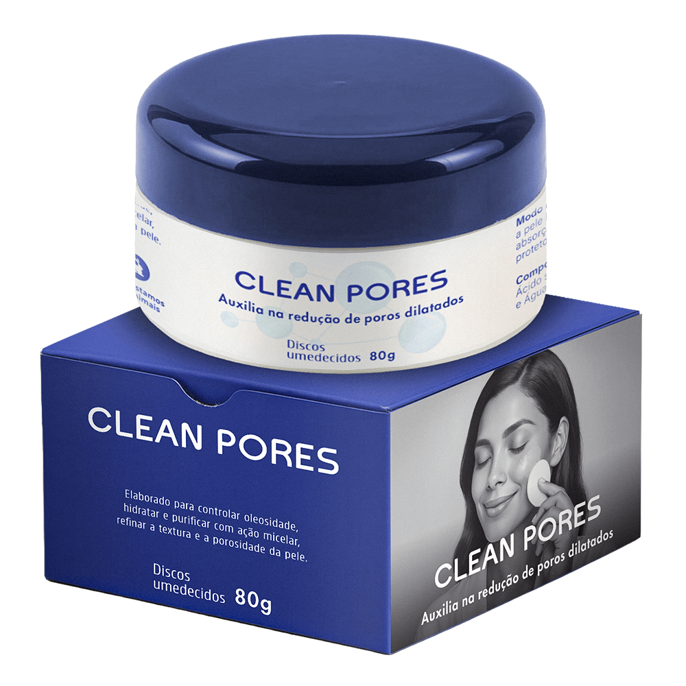 CLEAN PORES – Reduz Poros Dilatados, Menos Oleosidade