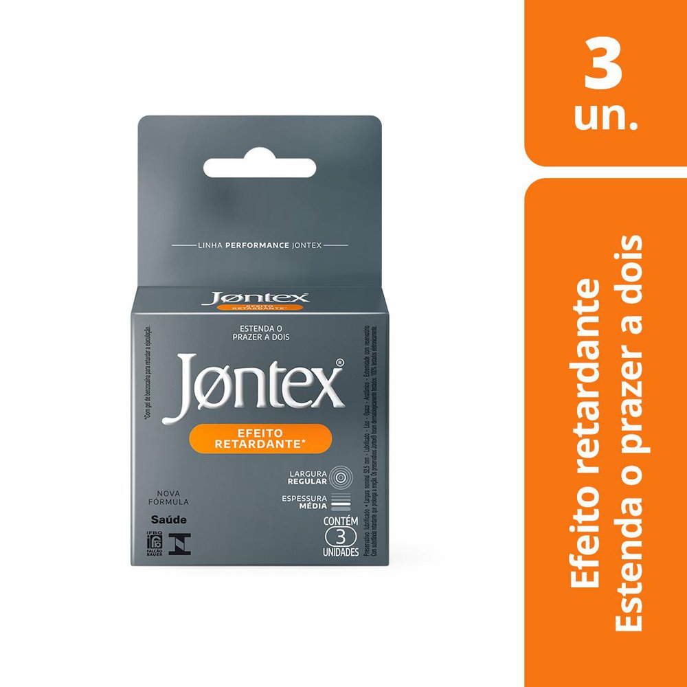 Camisinha Jontex Efeito Retardante - 3 unidades