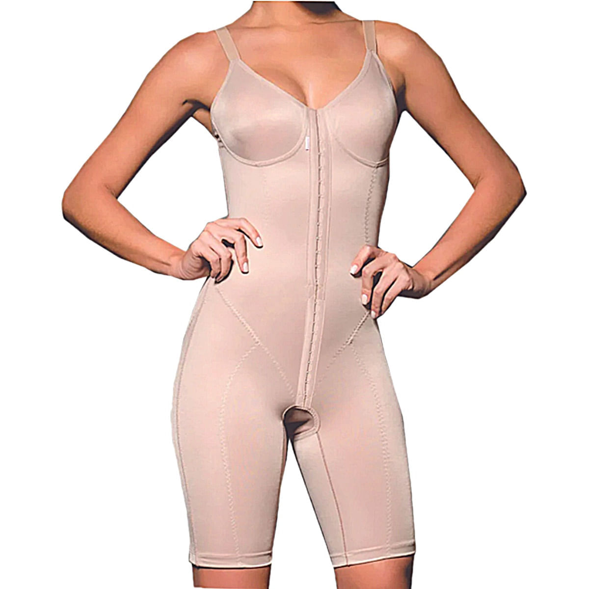 Cinta Modeladora com Abertura Frontal Cinta Moderna 432 Chocolate Tamanho 46