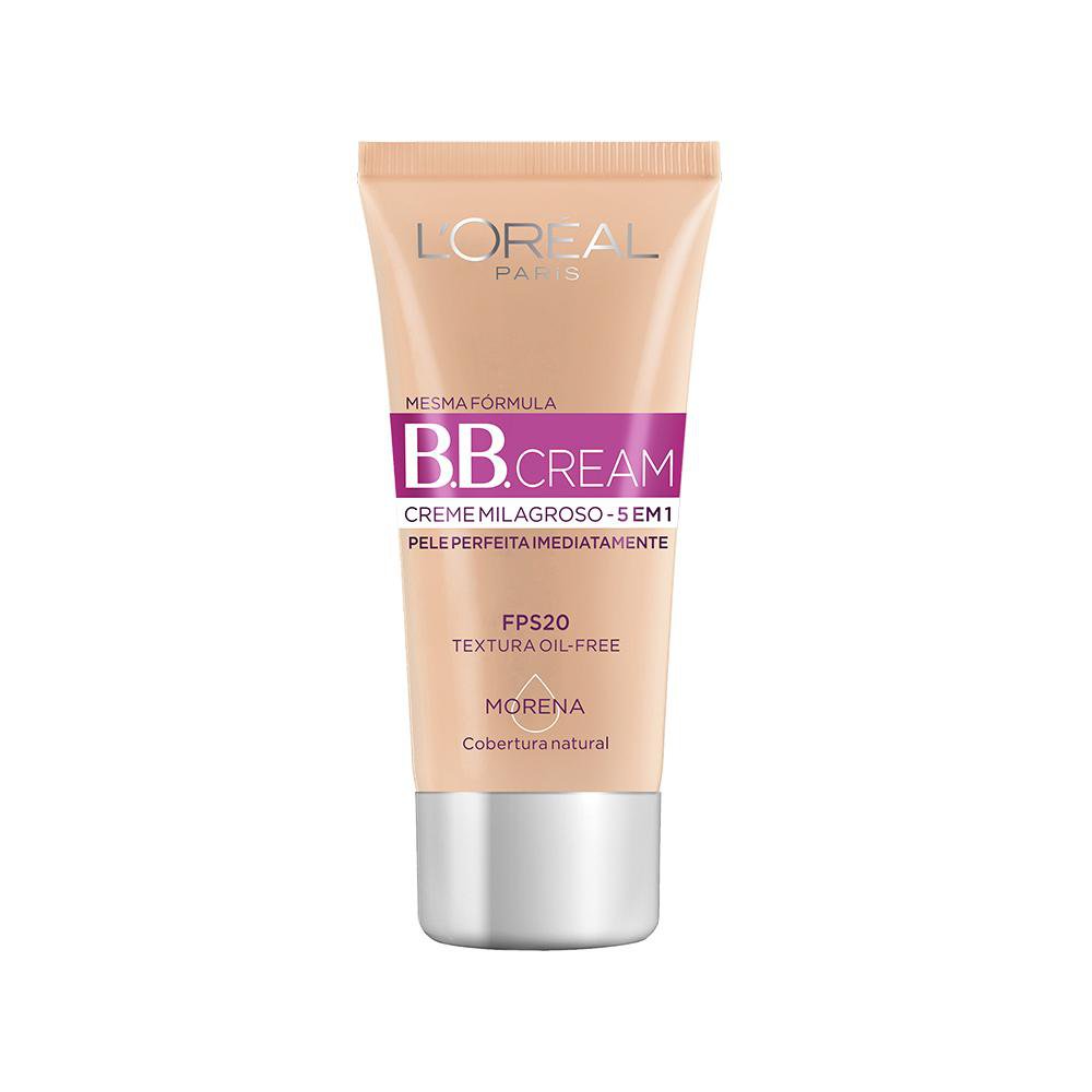 Base BB Cream L'Oréal Paris 5 em 1 FPS 20 Cor Escura 30ml