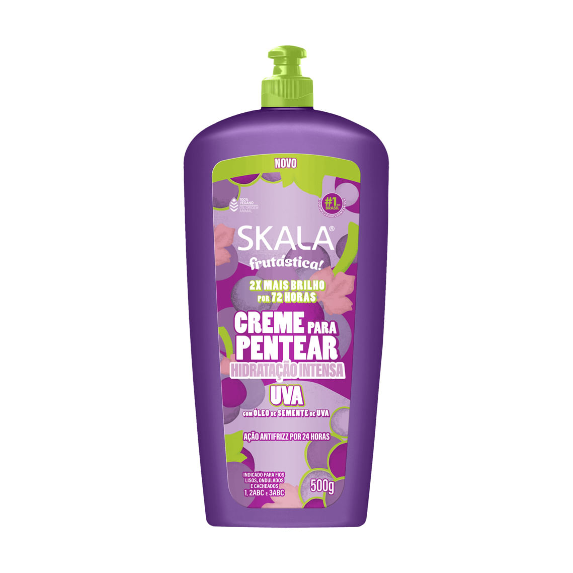 Creme Para Pentear Skala Frutástica! Hidratação Intensa Uva 500g