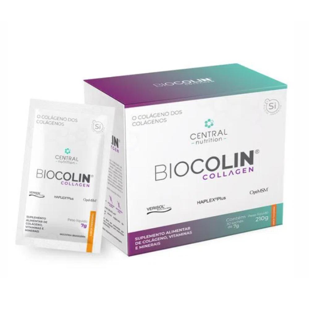 Biocolin Collagen 30 Saches 7g Sabor Tangerina Central Nutrition