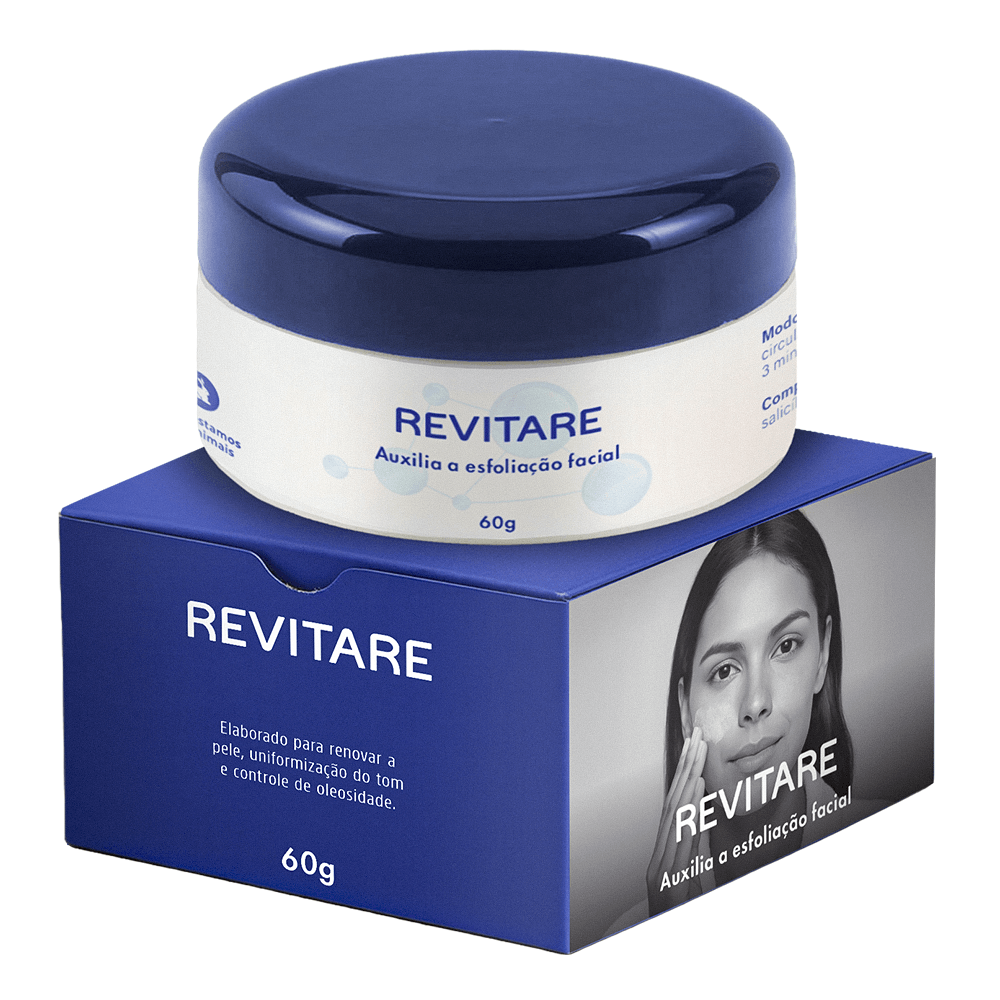 REVITARE – Esfoliação Facial e Controla Oleosidade