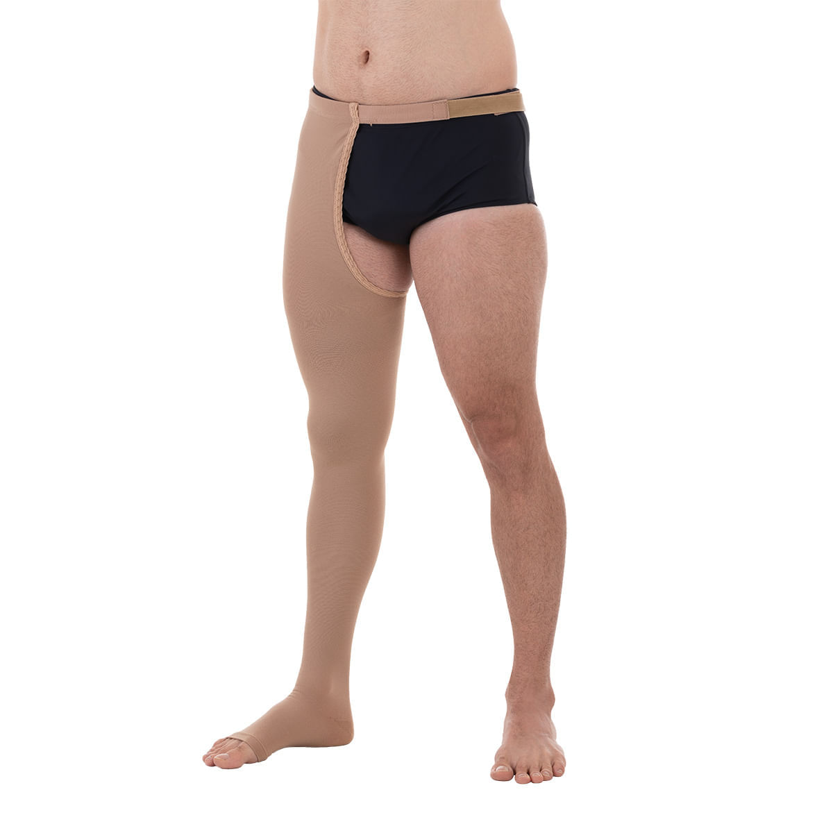 Meia 7/8 Cinta Comfortline 30-40mmHg Direito Bege Curta M