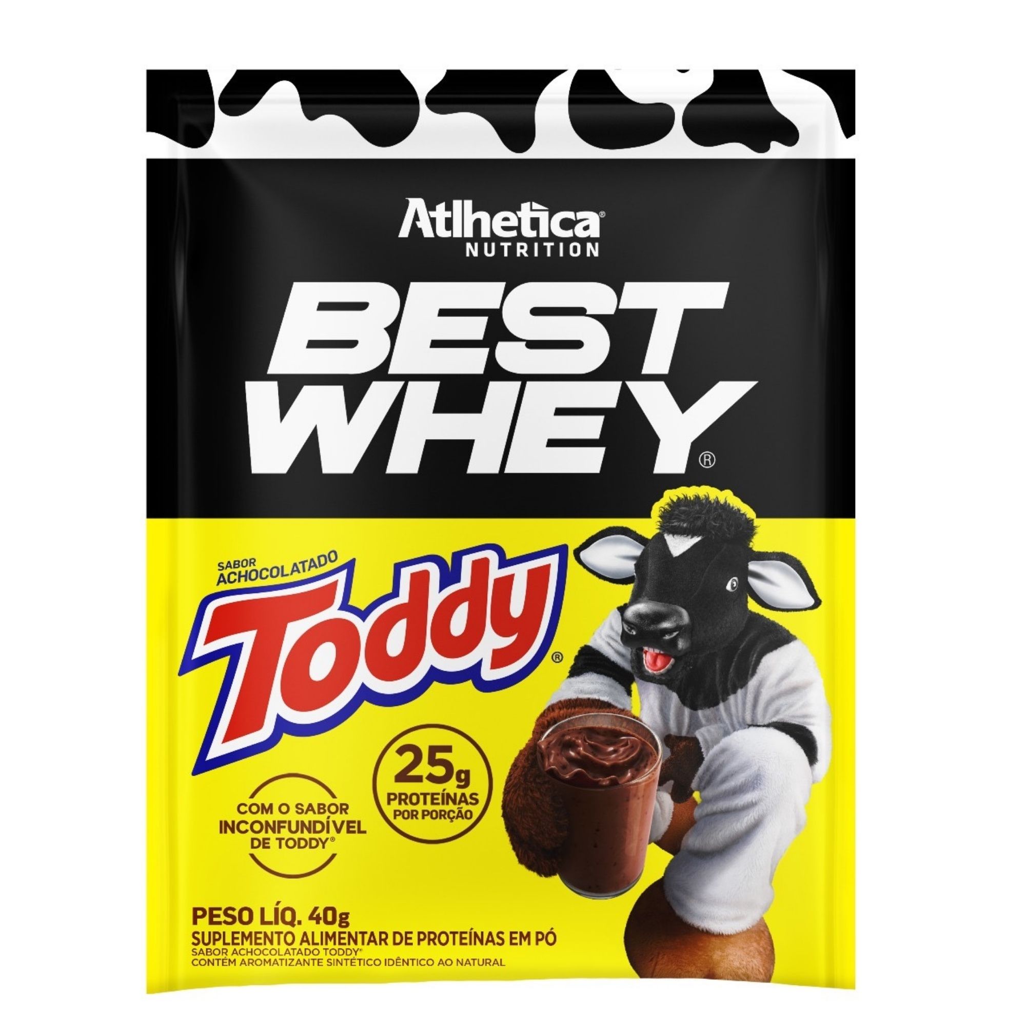 Whey Protein Best Whey Atlhetica Nutrition Toddy 25g De Proteínas 1 Sache 40g