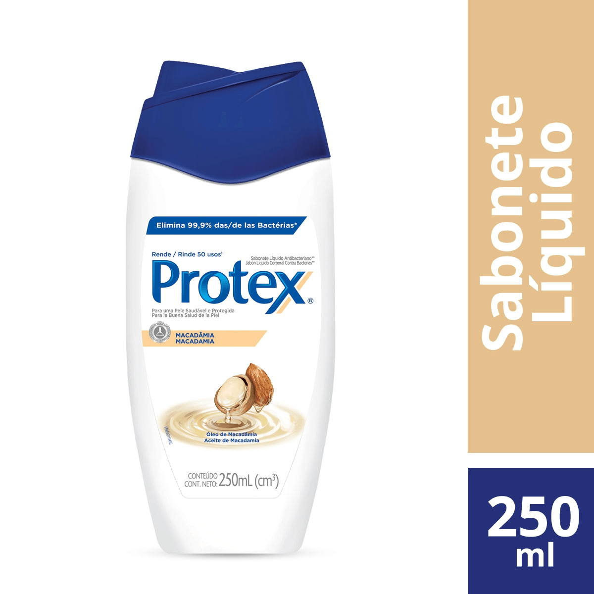 Sabonete Líquido Antibacteriano Protex Macadâmia Pro Hidrata 250ml