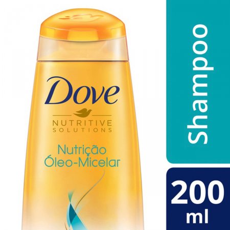 Shampoo Dove Brilho + Óleo Micelar 200ml