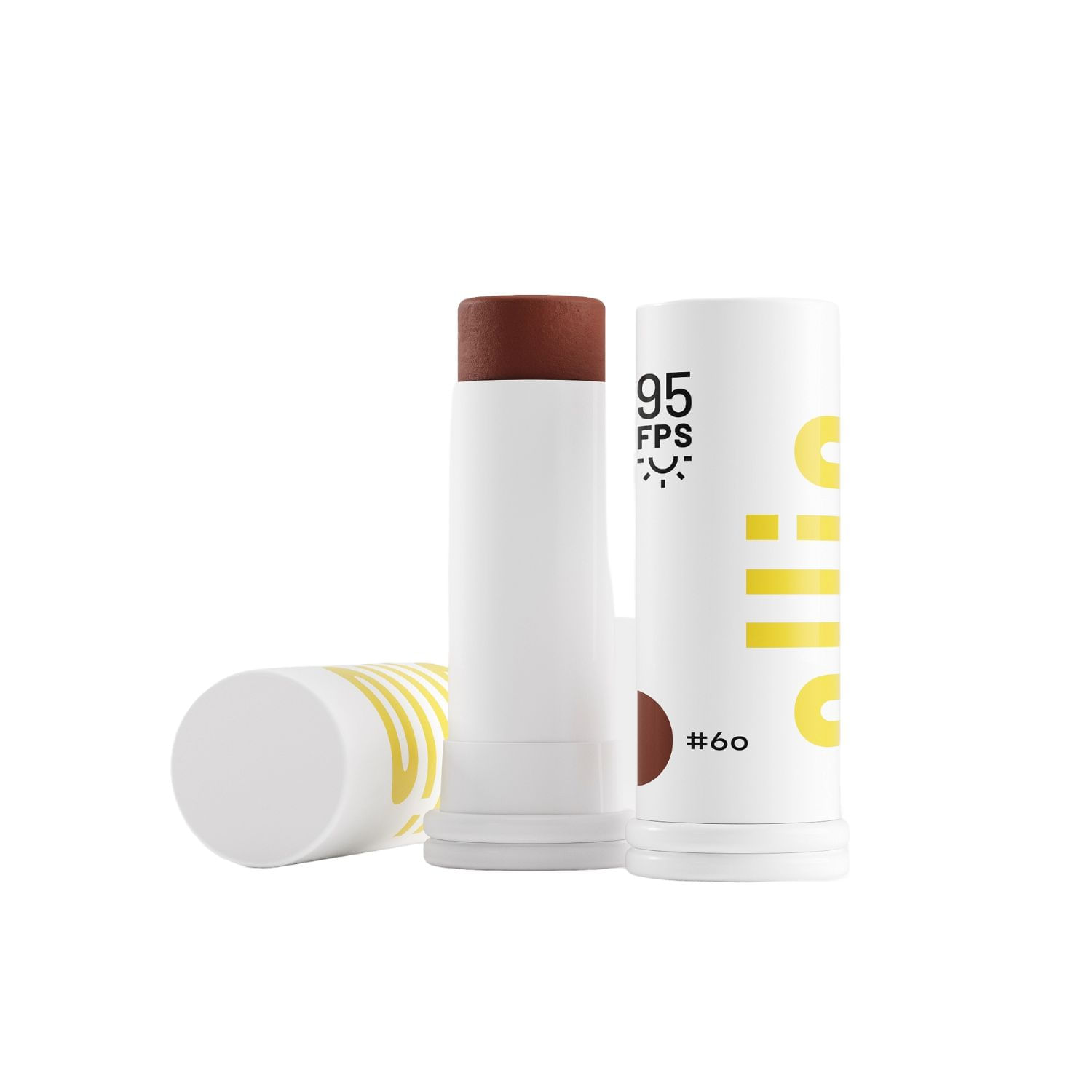 Protetor Solar Facial Ollie FPS95 Stick Cor 60 15g