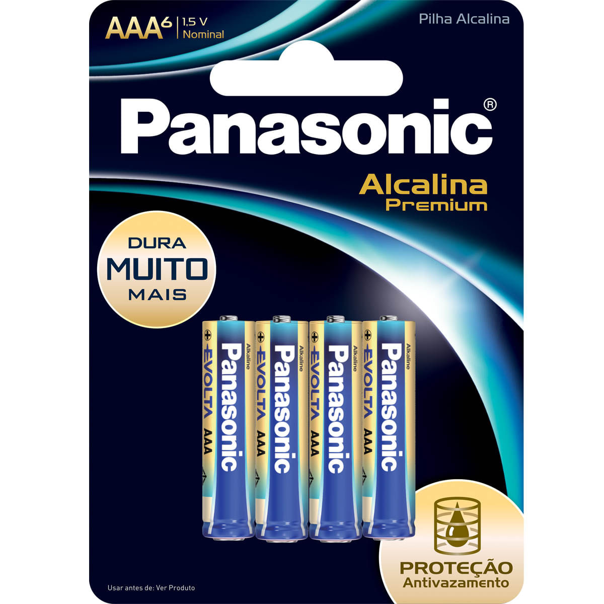 Pilha Panasonic Alcalina Premium Aaa Com 6 Unidades
