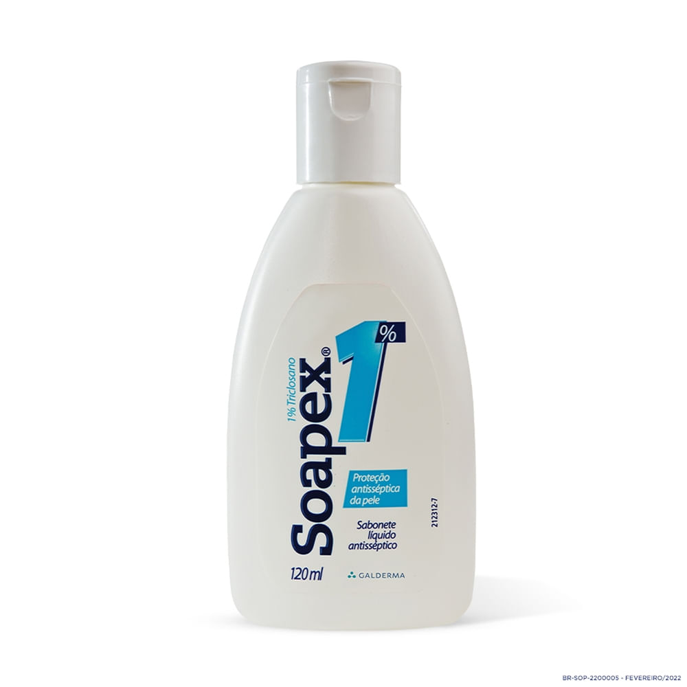 Sabonete Líquido Soapex Antisséptico 1% Triclosano 120ml