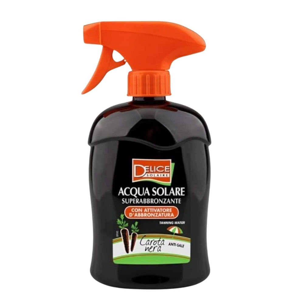 Delice Solaire Acqua Solare Carota Nera - Água Bronzeadora - 500ml