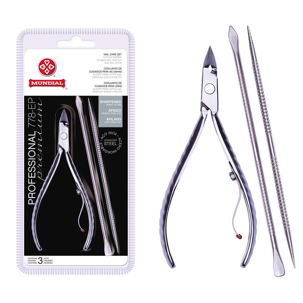 Alicate Mundial Profissional Afiado + Espatula Inox 778