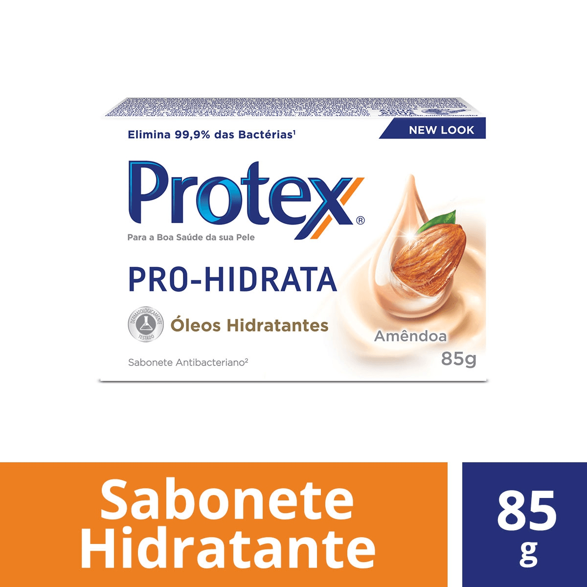 Sabonete Em Barra Antibacteriano Protex Pro Hidrata Amêndoa 85g