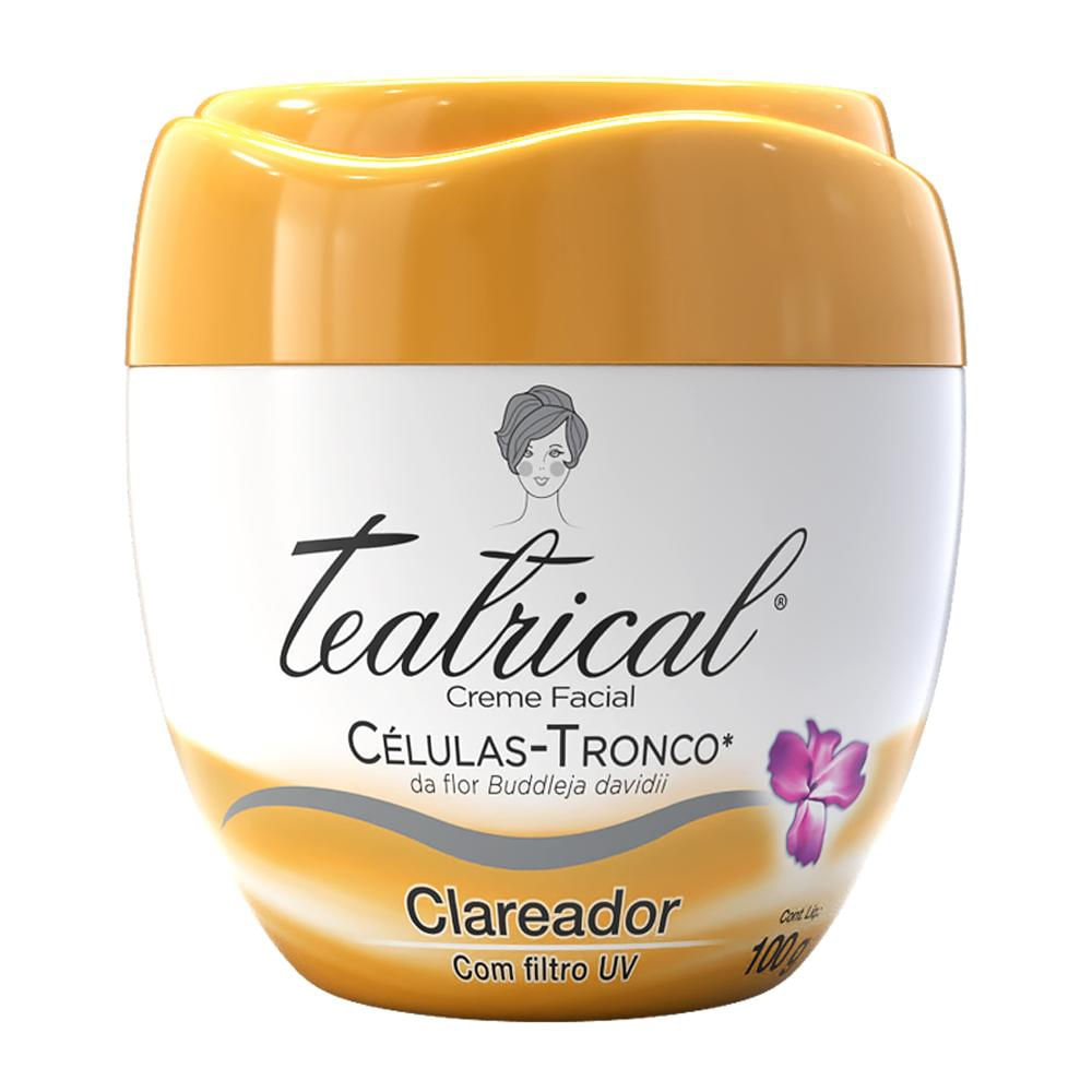 Creme Facial Teatrical Células-Tronco Clareador 100g