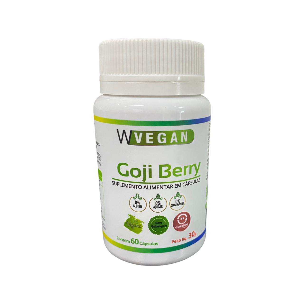 Goji Berry 500mg 60 Capsulas WVegan Vegano