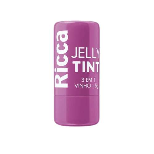 Batom Ricca Jelly Tint 3 em 1 Cor Vinho 5g