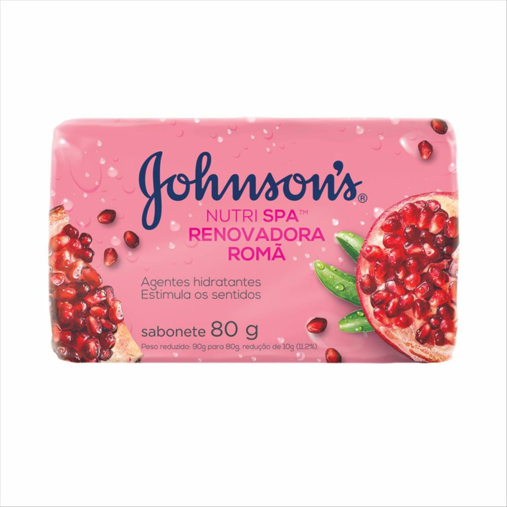 Sabonete Em Barra Johnsons Nutrispa Romã 80g