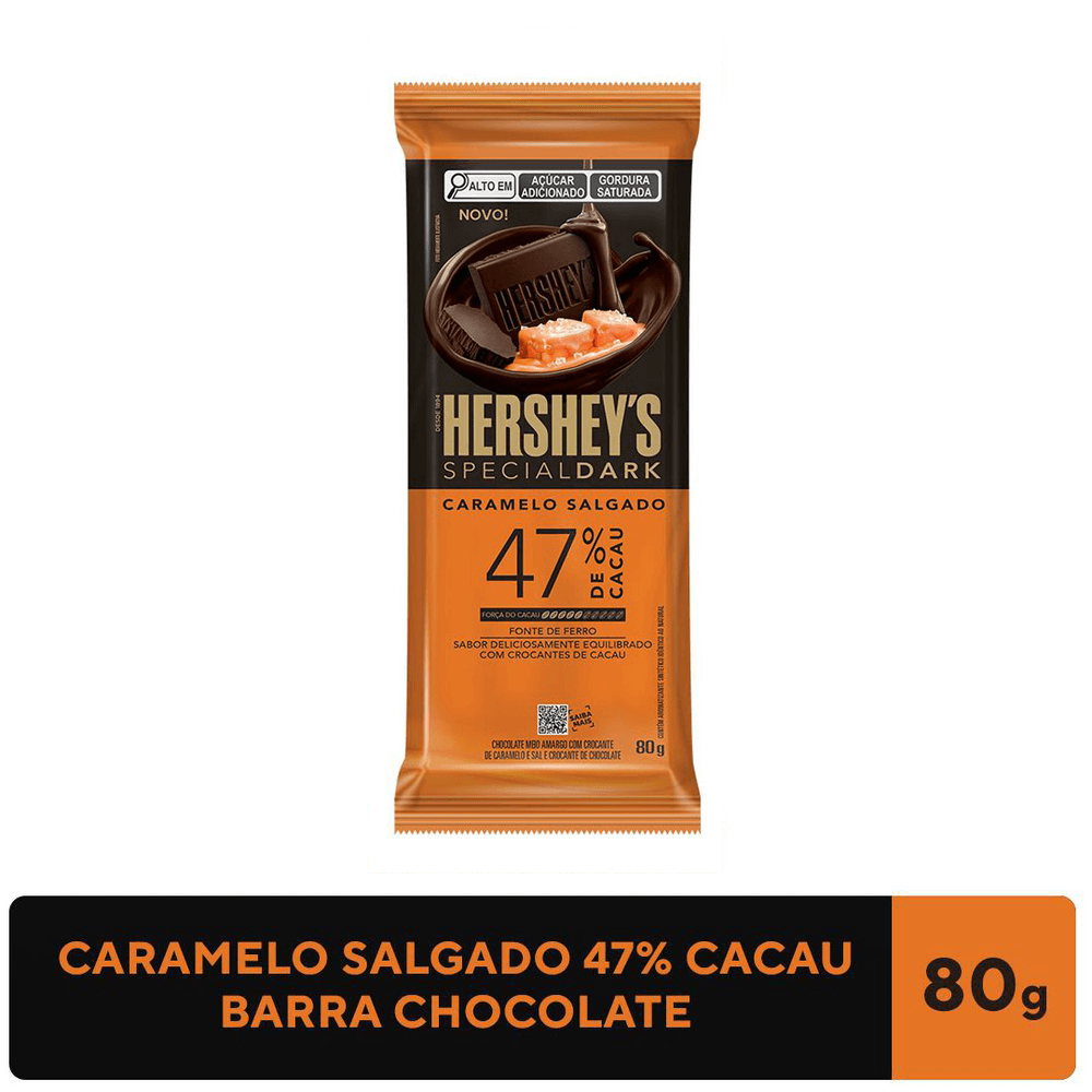 Chocolate Hershey's Crocante De Caramelo Salgado Special Dark 80g