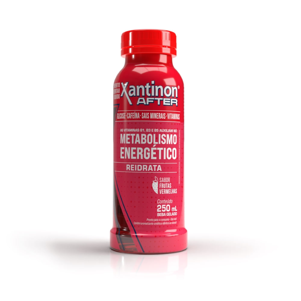 Suplemento Alimentar Xantinon After Líquido Sabor Frutas Vermelhas 250ml