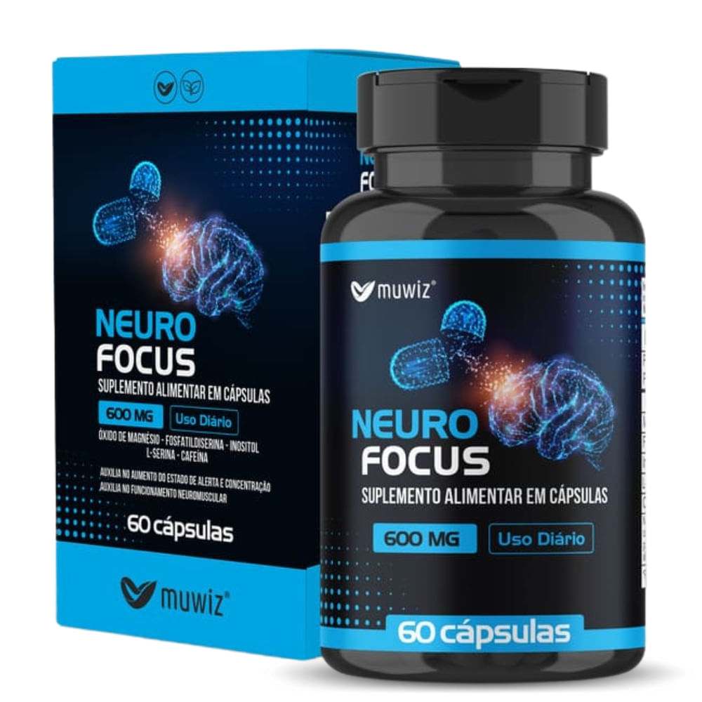 Neuro Focus 60 cápsulas 600mg Muwiz