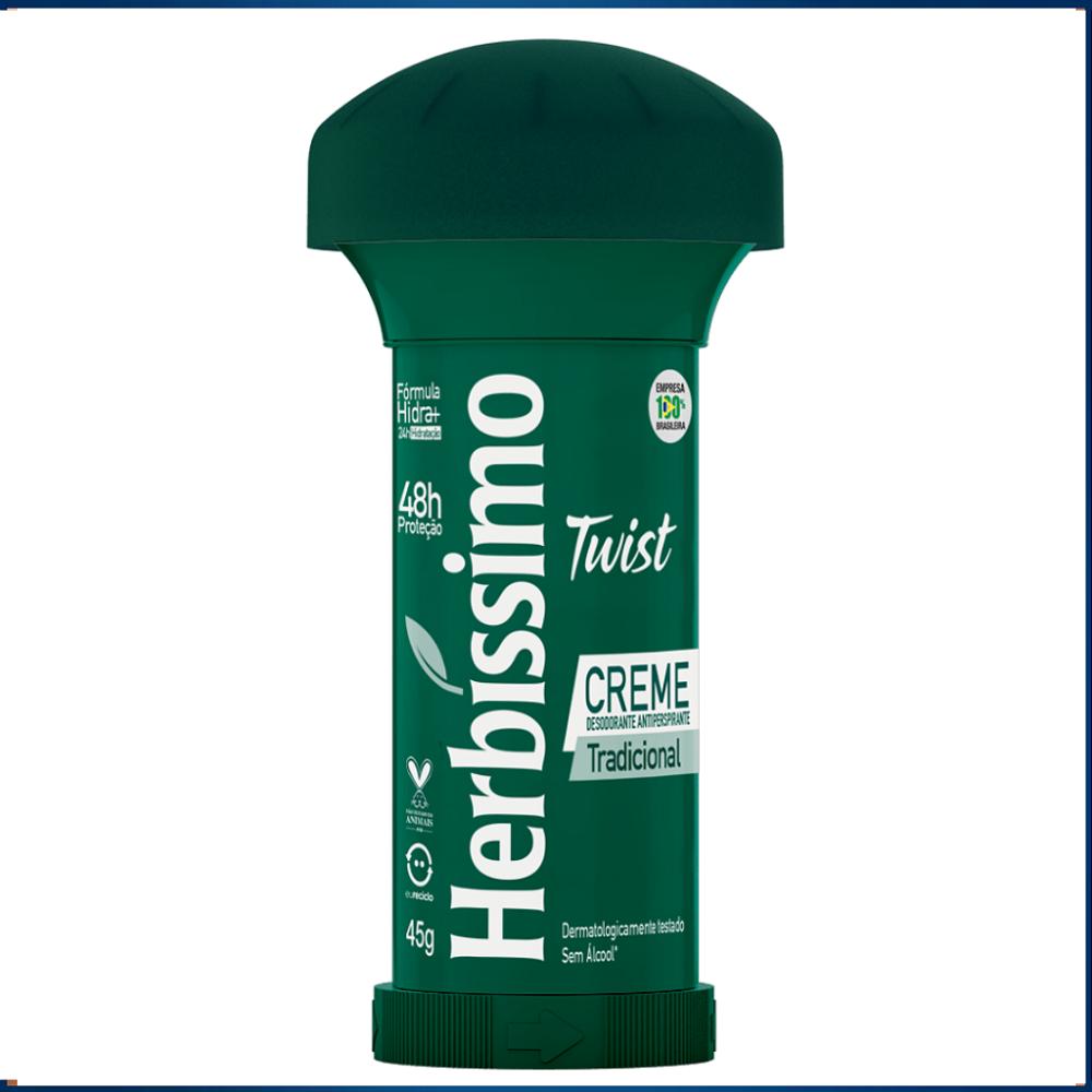 Desodorante Herbíssimo Creme Twist 45g Tradicional