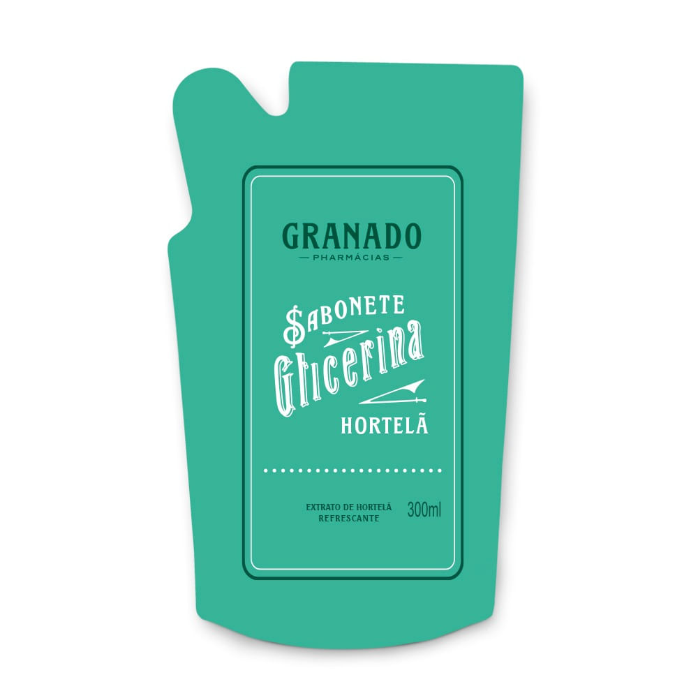 Sabonete Líquido de Glicerina Granado Hortelã Refil 300ml