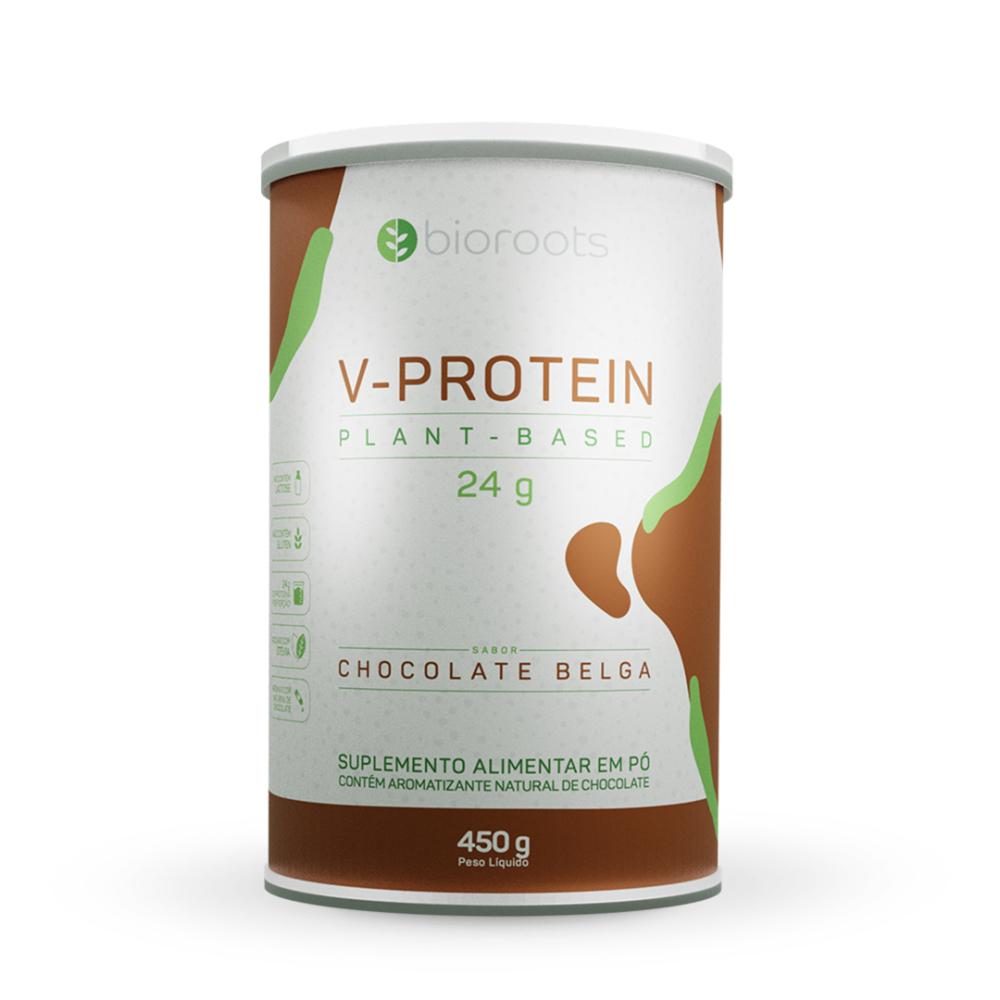 Bioroots V-Protein Plant Based - Chocolate Belga - 450g