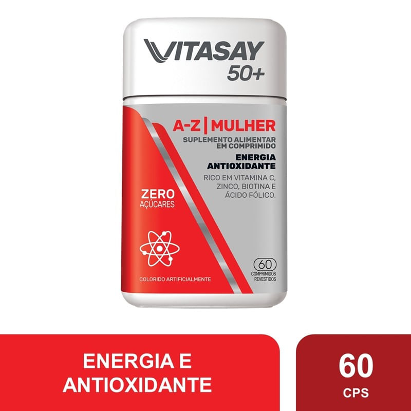 Suplemento Alimentar Vitasay 50+ A-Z Mulher 60 Comprimidos