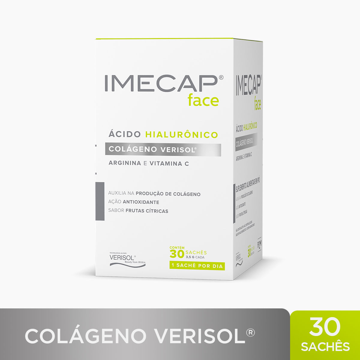 Imecap Face Colágeno e Ácido Hialurônico Pó para Solução Oral 30 Sachês 3,5g