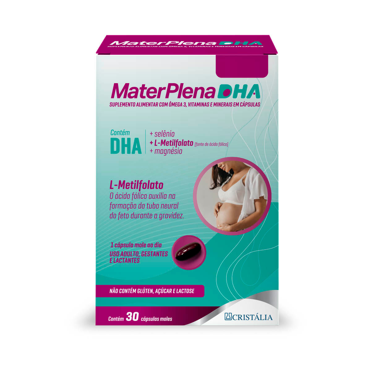 Materplena DHA Multivitamínico 30 Cápsulas Moles
