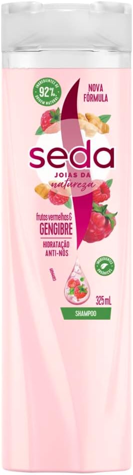 Shampoo Seda Joias da Natureza Frutas Vermelhas + Gengibre 325ml