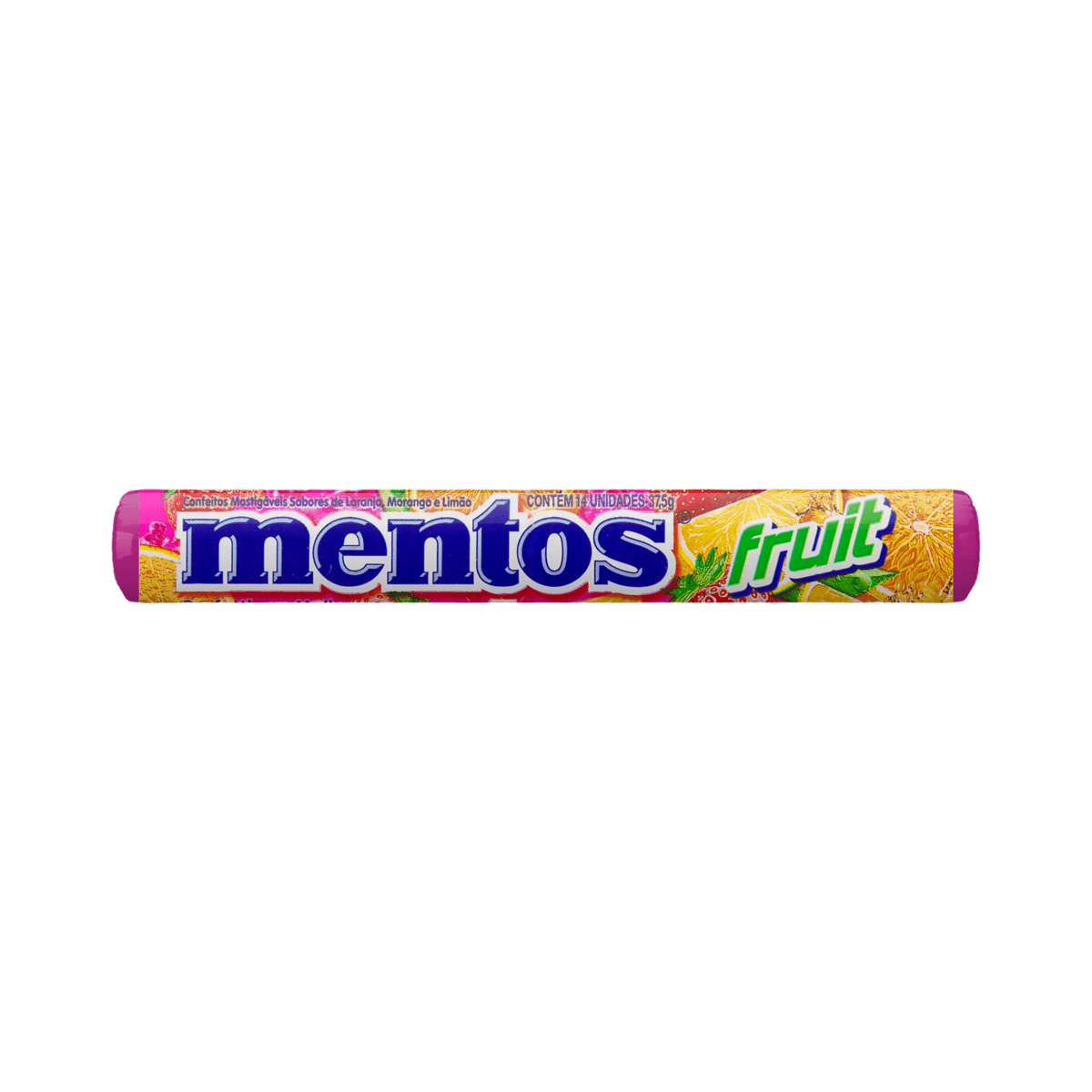 Bala Mastigável Mentos Fruit Sabor Frutas Sortidas 37,5g