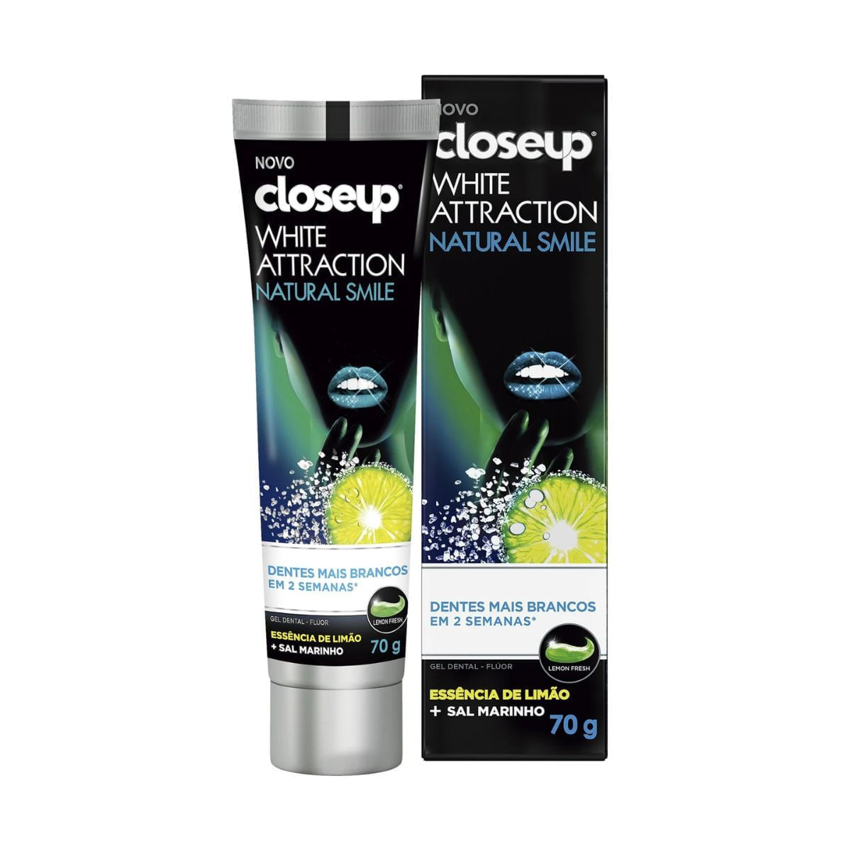 Creme Dental Close Up White Attraction Natural Smile 70g