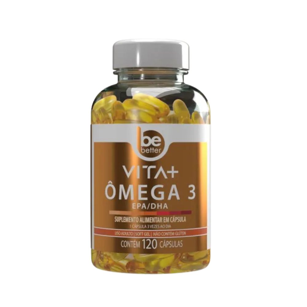 Vita + Ômega 3 Be Better 1000mg 120 Cápsulas