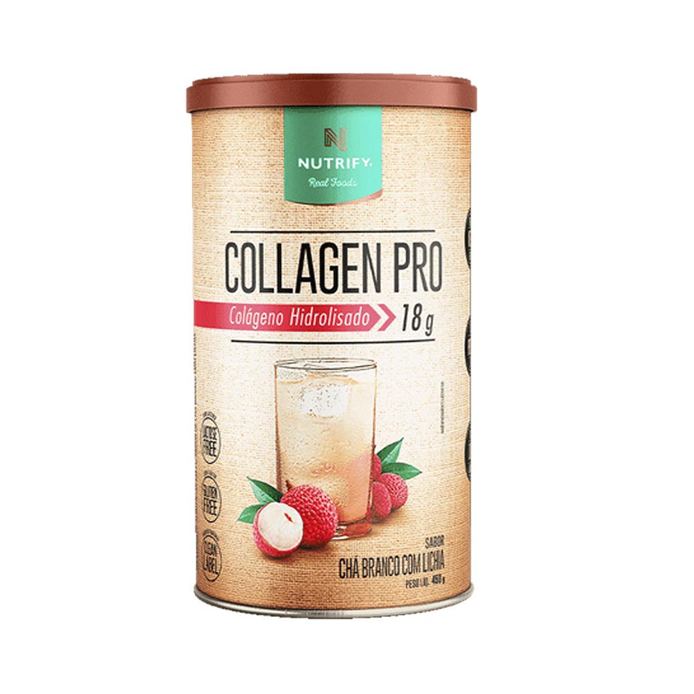 Nutrify CollagenPro - Chá Branco/Lichia Colágeno Hidrolisado 450g