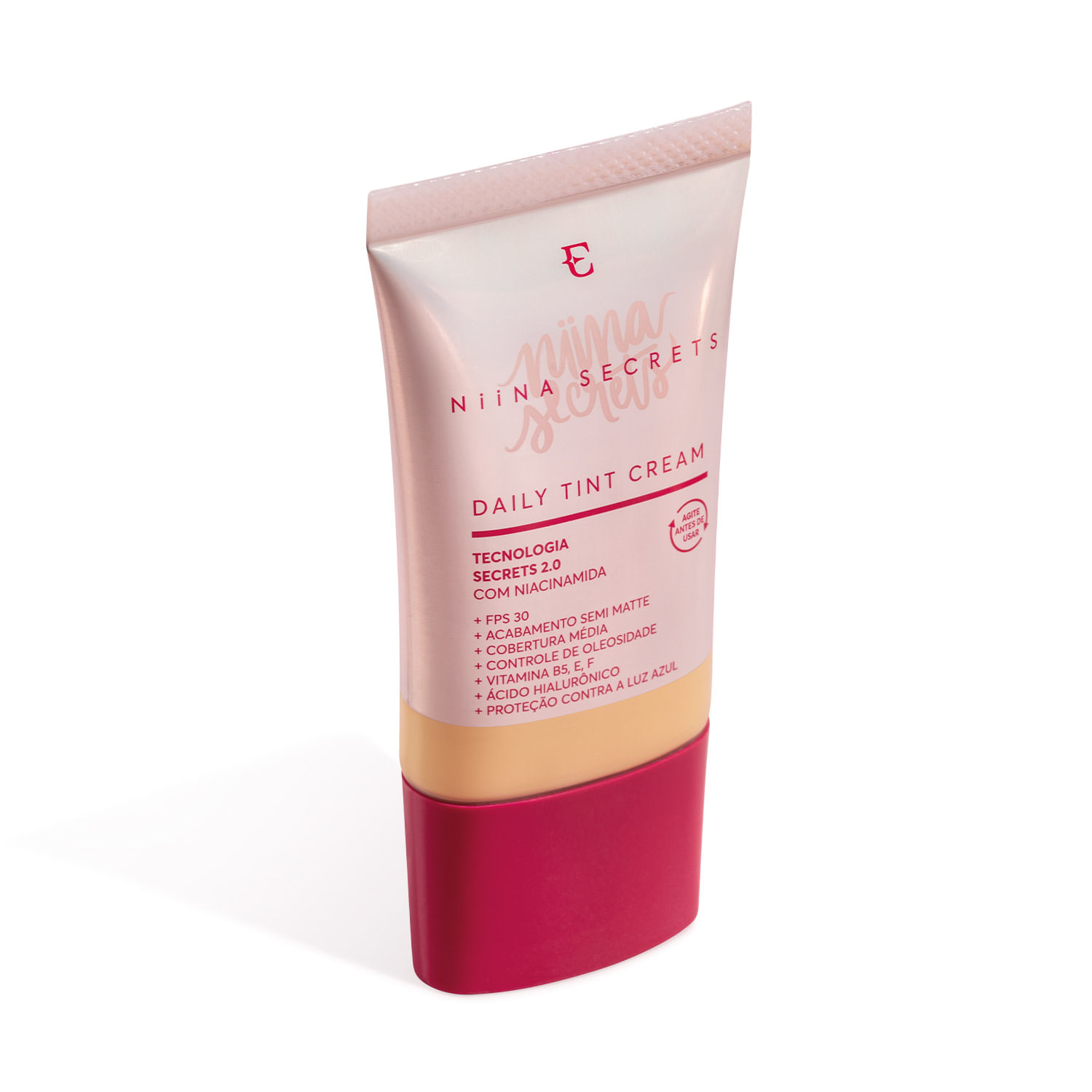 Base Líquida Eudora Niina Secrets Daily Tint Cream FPS30 Cor 5 25ml